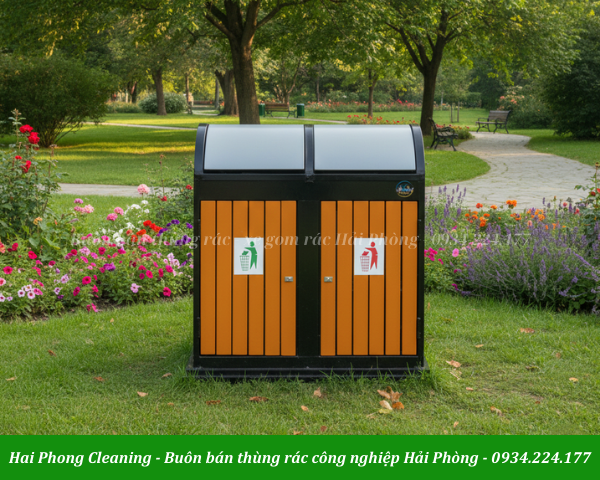 Thùng rác inox ngoài trời
