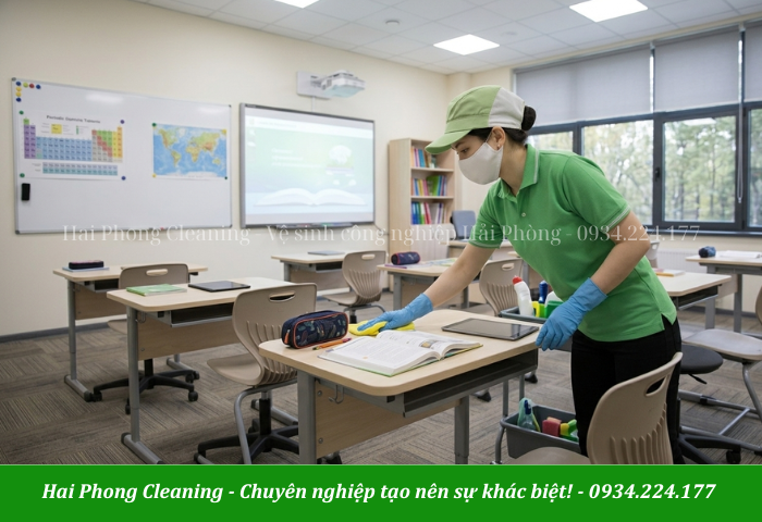 Vệ sinh và giữ gìn không gian học tập
