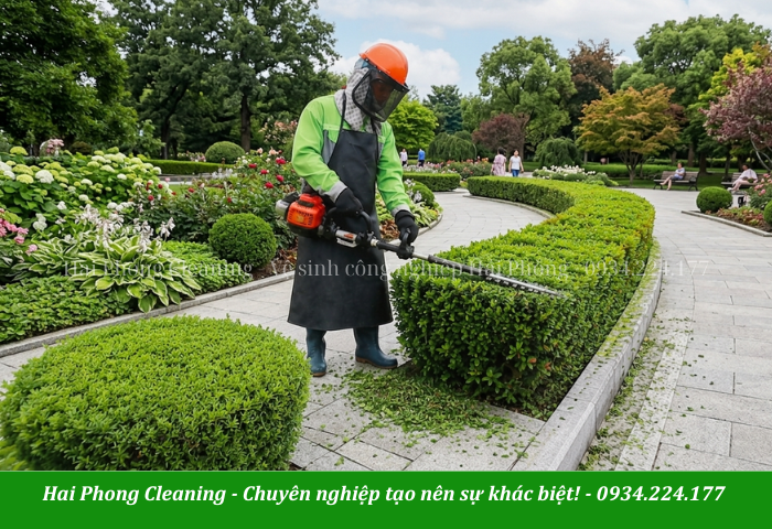 Cắt tỉa và chăm sóc cây xanh định kì