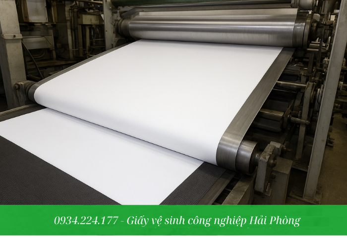 Giấy được cán trước khi cuộn