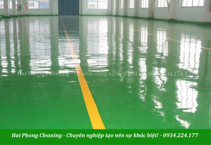 Sàn epoxy thường được sử dụng trong các nhà xưởng