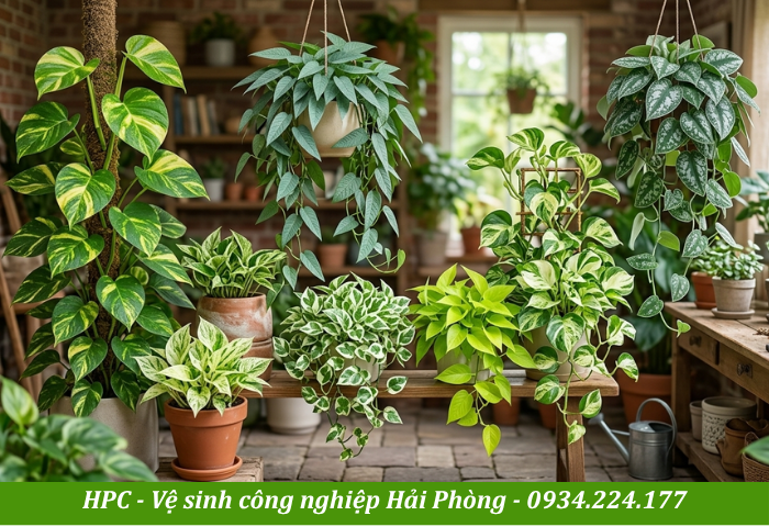 Cây trầu bà đa dạng, thích hợp làm cây cảnh trong nhà
