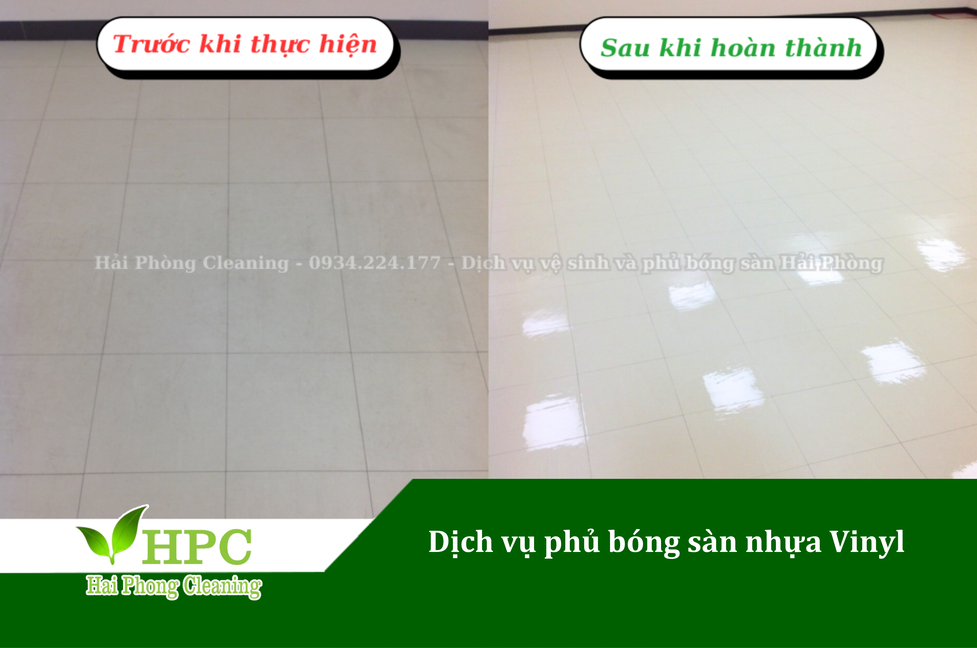 Dịch vụ vệ sinh và phủ bóng sàn nhựa Vinyl