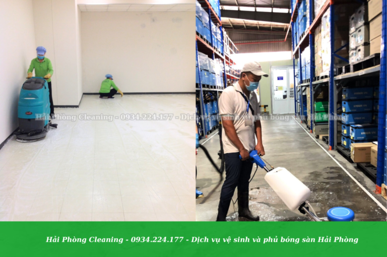 Vệ sinh sạch sẽ với máy móc và đội ngũ nhân viên chuyên nghiệp