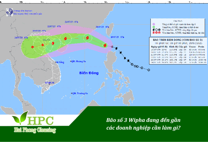 Bão số 3 Wipha đang tiến gần